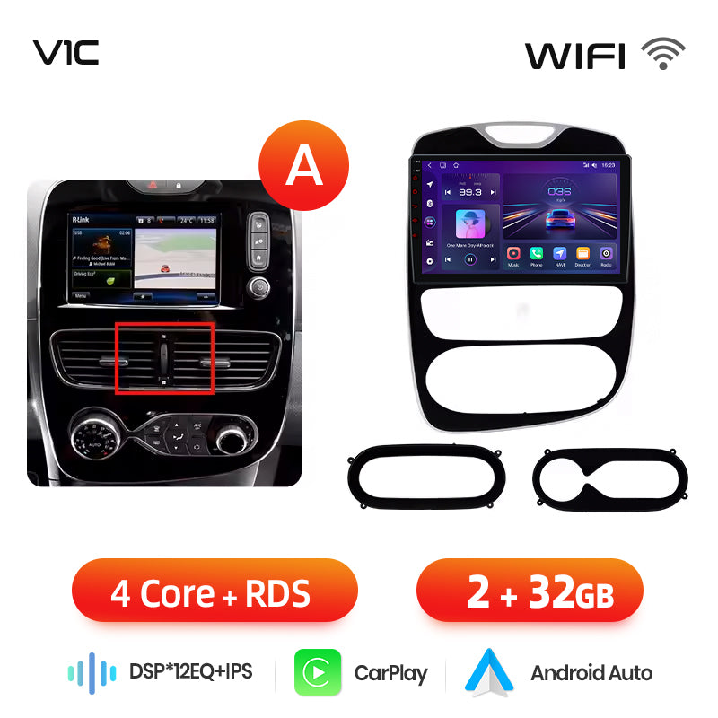 Junsun AI voice 4G LTE bezprzewodowy CarPlay Android Auto Radio do Renault Clio 4 ZOE 2012-2019 Inteligentny system multimedialny Odtwarzacz stereo RDS BT 2 din autoradio GPS Navi ekran