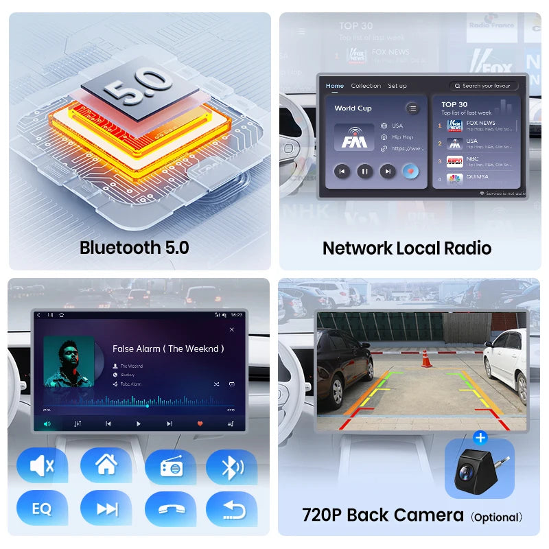 Junsun Wireless CarPlay Car Radio For VW Golf 4 Passat POLO Transport T5 Multivan Seat Jetta Android Multimedia
