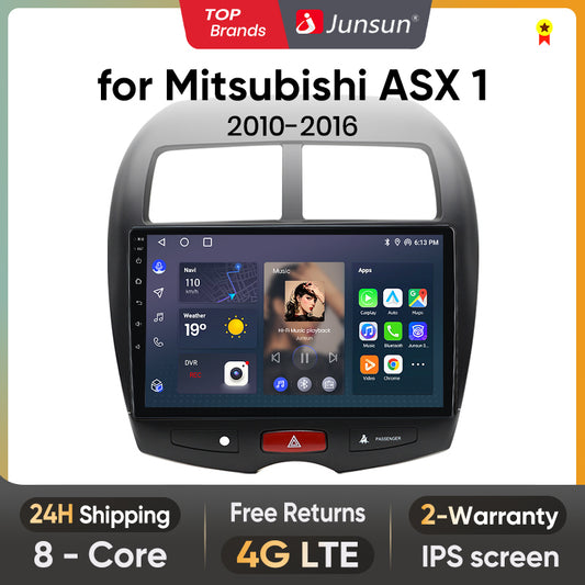 Junsun AI Voice 2 din Android Auto Radio dla Mitsubishi ASX 1 2010 - 2016 Carplay 4G Car Multimedia GPS 2din autoradio