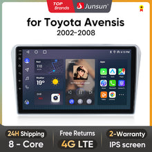 Junsun AI Voice 2 din Android Auto Radio dla Toyota Avensis T25 2002 - 2008 Carplay 4G Car Multimedia GPS 2din autoradio