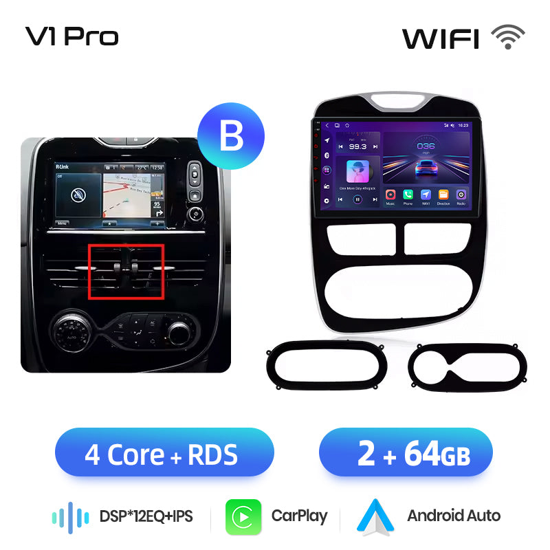 Junsun AI voice 4G LTE bezprzewodowy CarPlay Android Auto Radio do Renault Clio 4 ZOE 2012-2019 Inteligentny system multimedialny Odtwarzacz stereo RDS BT 2 din autoradio GPS Navi ekran
