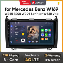 Junsun AI Voice 2 din Android Auto Radio dla Mercedes Benz W169 W245 B200 W906 Sprinter W639 Vito Carplay 4G Car Multimedia GPS 2din autoradio