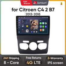 Junsun AI Voice 2 din Android Auto Radio dla Citroen C4 2 B7 2013 - 2016 Carplay 4G Car Multimedia GPS 2din autoradio