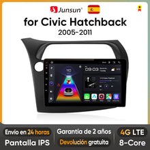 Junsun AI Voice 2 din Android Auto Radio dla Hondy Civic Hatchback 2005 2006-2011 Carplay 4G Car Multimedia GPS 2din autoradio