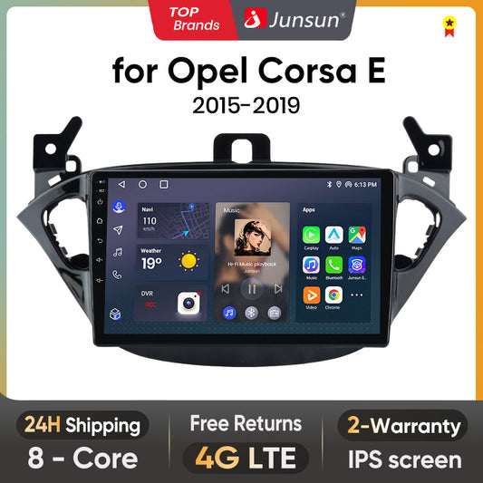 Junsun AI Voice 2 din Android Auto Radio dla Opel Corsa E 2015-2019 Carplay 4G Car Multimedia GPS 2din autoradio
