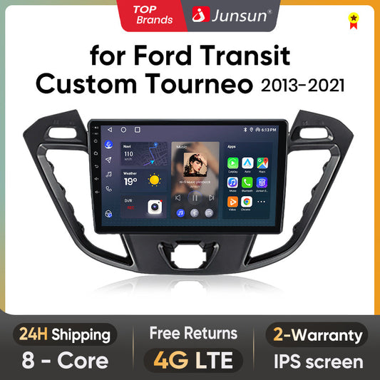 Junsun AI Voice 2 din Android Auto Radio dla Forda Transit Custom Tourneo 2013-2021 Carplay 4G Multimedialny GPS 2din autoradio