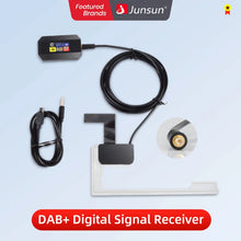 DAB+ Antena z adapterem USB do radia samochodowego Android GPS odbiornik sygnału dla akcesoriów samochodowych Junsun DVD