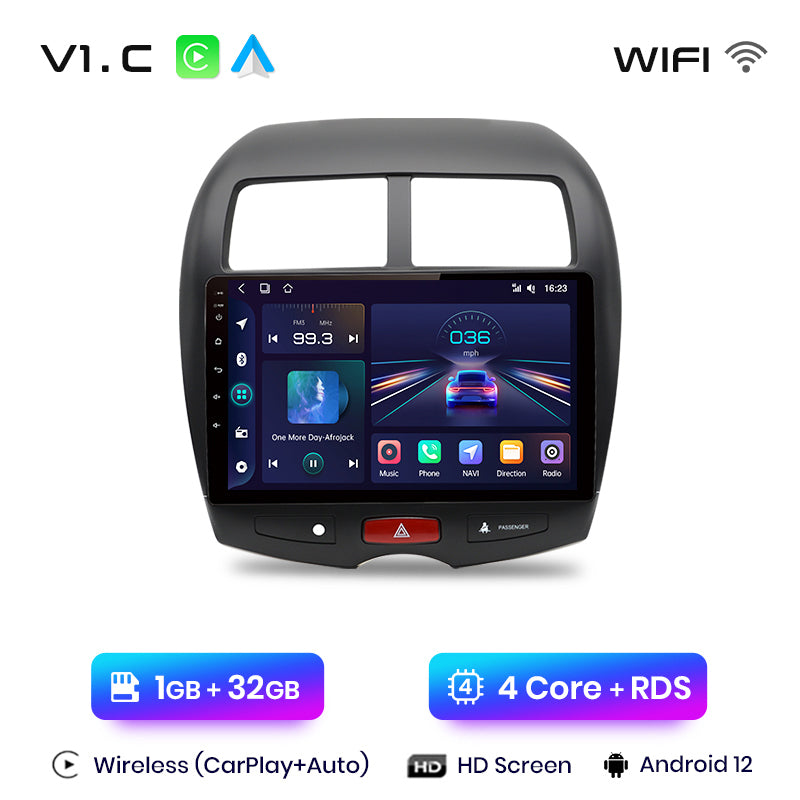 Junsun AI Voice 2 din Android Auto Radio dla Mitsubishi ASX 1 2010 - 2016 Carplay 4G Car Multimedia GPS 2din autoradio