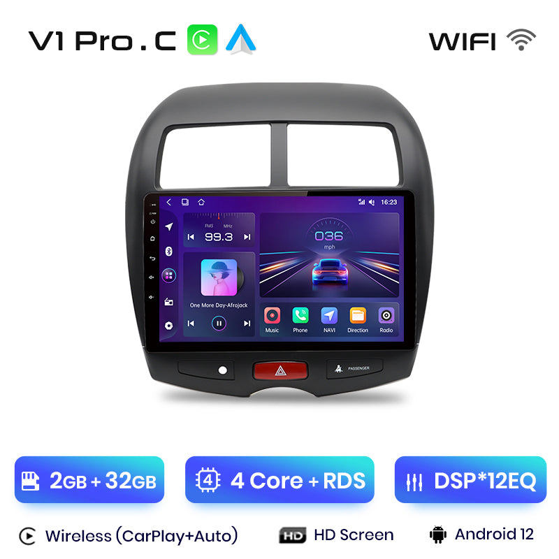 Junsun AI Voice 2 din Android Auto Radio dla Mitsubishi ASX 1 2010 - 2016 Carplay 4G Car Multimedia GPS 2din autoradio