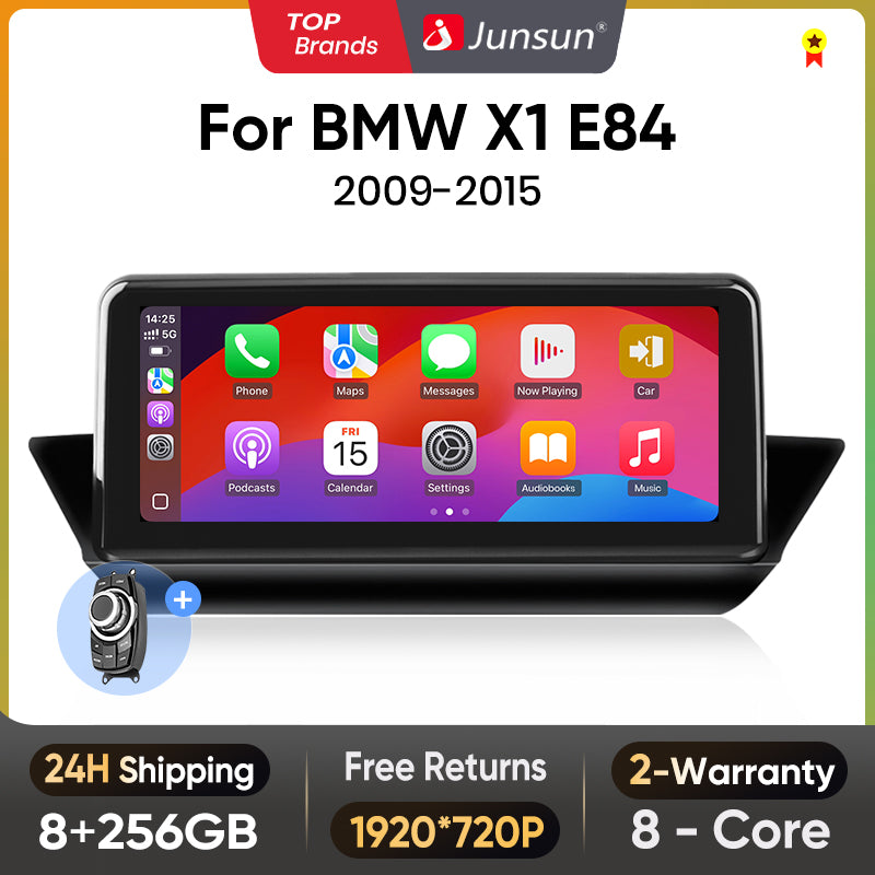 Junsun AI Głos Bezprzewodowe CarPlay Radio Samochodowe Multimedia Dla BMW X1 E84 2009 2010 2011-2015 DSP Android Auto GPS 8 rdzeni autoradio