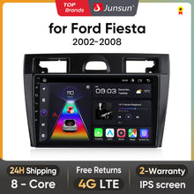 Junsun AI Voice 2 din Android Auto Radio dla Forda Fiesta Mk VI 5 Mk5 2002 2003 - 2007 2008 Carplay 4G Car Multimedia GPS 2din autoradio