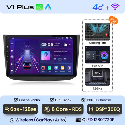 Junsun Android Auto Radio For Mercedes-Benz Vito 2 W639 Viano 2 2003 - 2015 Carplay 4G Car Multimedia GPS 2din Autoradio