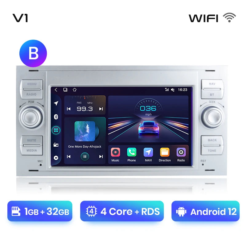 Junsun CarPlay Android Auto Radio for Ford Focus Mondeo Fiesta Transit Kuga C-Max S-Max Galaxy GPS Car Multimedia 2din autoradio