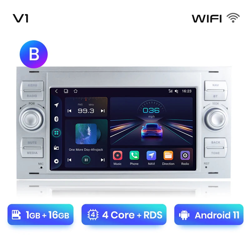 Junsun CarPlay Android Auto Radio for Ford Focus Mondeo Fiesta Transit Kuga C-Max S-Max Galaxy GPS Car Multimedia 2din autoradio