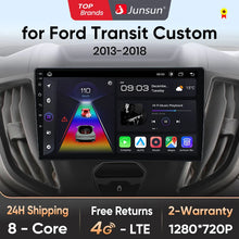 Junsun V1 Wireless CarPlay Android Auto Radio For Ford Transit Custom Tourneo 2013-2021 4G Car Multimedia GPS 2din autoradio