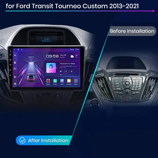 Junsun V1 Wireless CarPlay Android Auto Radio For Ford Transit Custom Tourneo 2013-2021 4G Car Multimedia GPS 2din autoradio