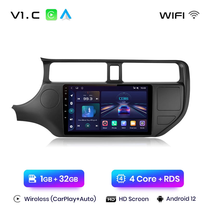 Junsun V1plus AI Voice 2 din Android Auto Radio For KIA RIO 2011-2015 Carplay Car Multimedia GPS 2din autoradio