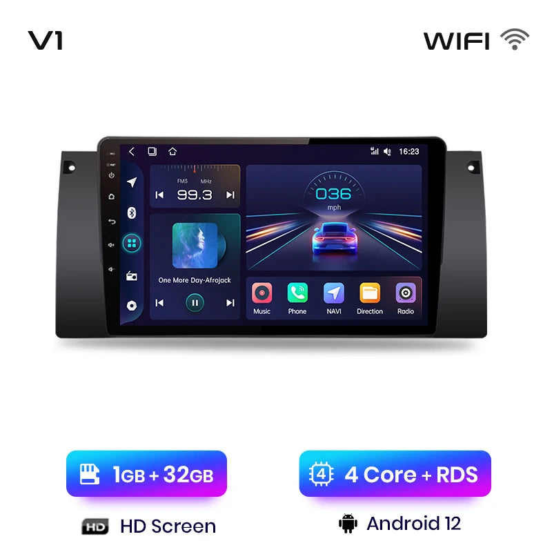 Junsun V1pro AI Voice 2 din Android Auto Radio For BMW 5 E39 1995 - 2003  E53 X5 M5 Carplay 4G Car Multimedia GPS 2din autoradio