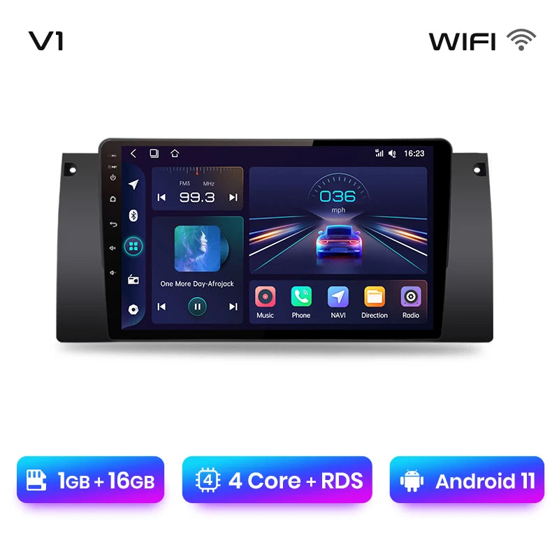 Junsun V1pro AI Voice 2 din Android Auto Radio For BMW 5 E39 1995 - 2003  E53 X5 M5 Carplay 4G Car Multimedia GPS 2din autoradio