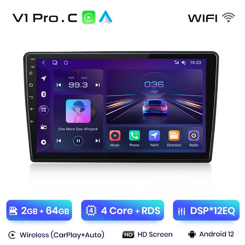 Junsun V1pro AI Voice 2 din Android Auto Radio For Ford C-MAX 2003 - 2010 Carplay 4G Car Multimedia GPS 2din autoradio