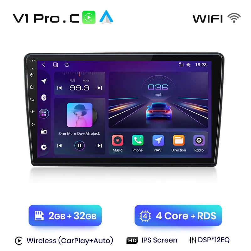 Junsun V1pro AI Voice 2 din Android Auto Radio For Ford C-MAX 2003 - 2010 Carplay 4G Car Multimedia GPS 2din autoradio