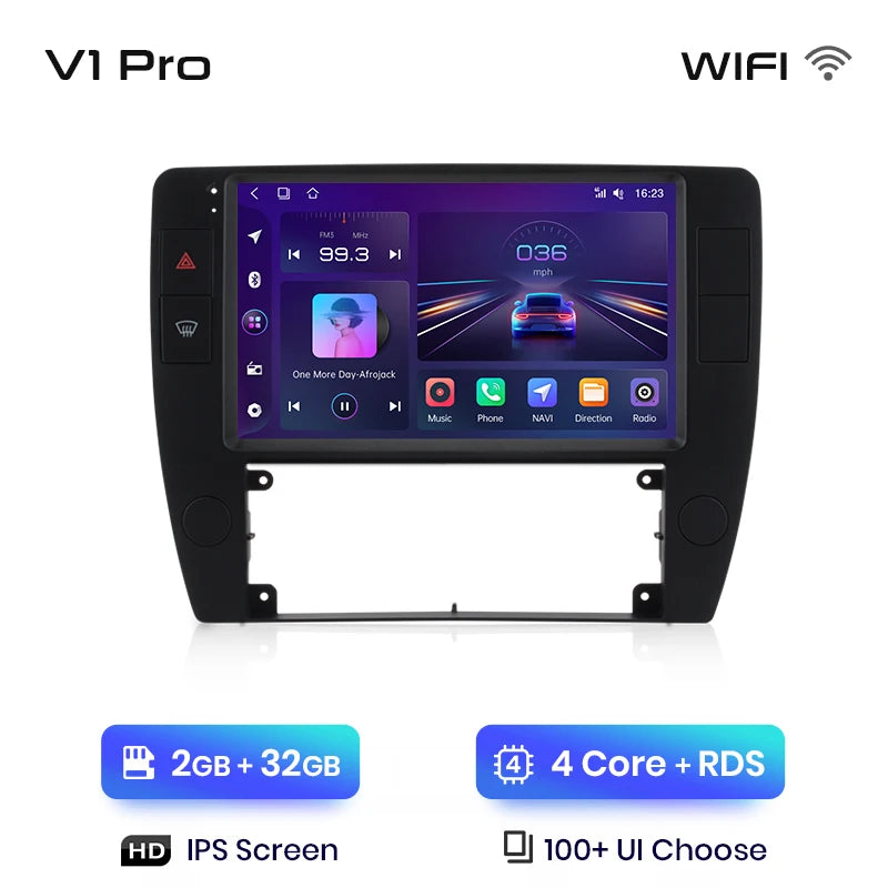 Junsun V1pro AI Voice 2 din Android Auto Radio For Passat B5 2000 2001 2002 - 2005 Carplay 4G Car Multimedia GPS 2din autoradio