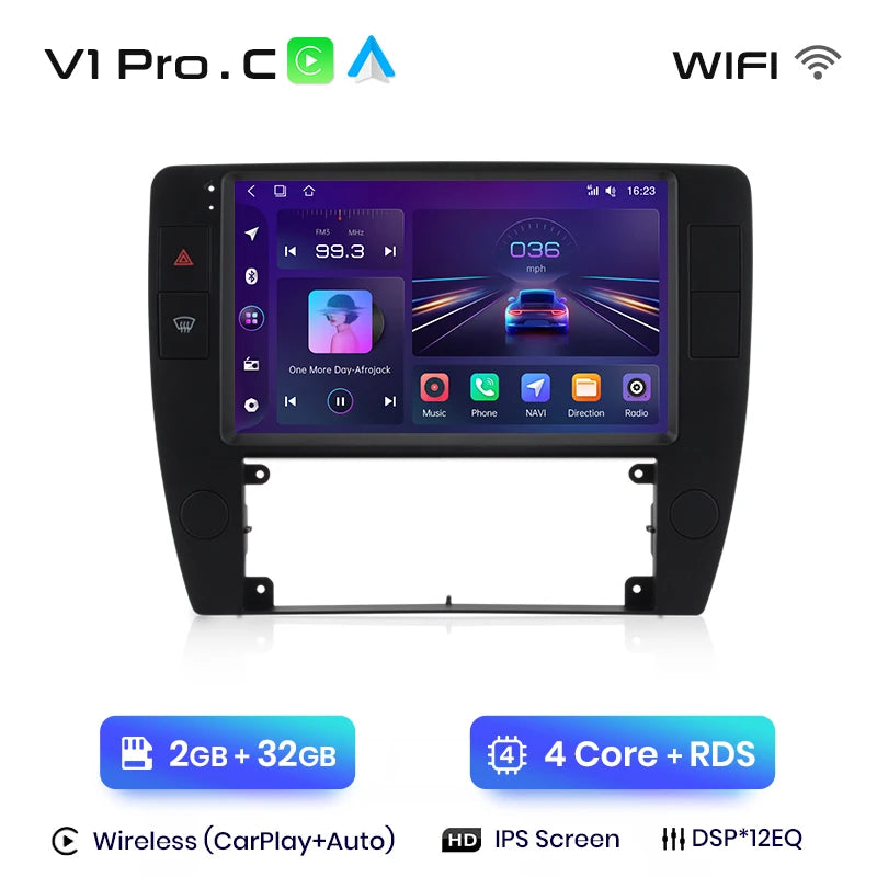 Junsun V1pro AI Voice 2 din Android Auto Radio For Passat B5 2000 2001 2002 - 2005 Carplay 4G Car Multimedia GPS 2din autoradio