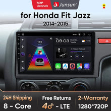 Junsun V1pro AI Voice Car Radio Android Auto Multimedia Player For HONDA FIT JAZZ 2014 2015 Carplay 4G 2din GPS autoradio
