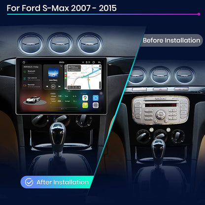Junsun V3 Plus 2K Android 13 Wireless CarPlay Android Auto Car Intelligent Systems  For Ford S-Max S max 2007 - 2015 Autoradio