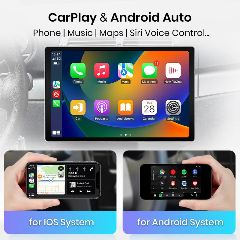Junsun V3 Plus 2K Android 13 Wireless CarPlay Android Auto Car Intelligent Systems for Audi A3 8P 2003 - 2013 7870 Autoradio