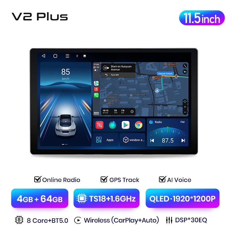 Junsun V3 Plus 2K Android 13 Wireless CarPlay Android Auto Inteligentny System Samochodowy dla Peugeot 308 308SW 408 2012-2020 Autoradio
