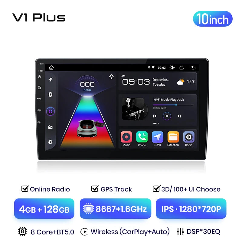 Junsun V3 Plus 2K Android 13 Wireless CarPlay Android Auto Inteligentny System Samochodowy dla VW Passat B6 B7 CC 2010-2015 Autoradio