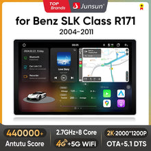 Junsun V3 Plus 2K  Wireless CarPlay Android Auto Car Intelligent Systems For Mercedes Benz SLK Class R171 2004-2011 Autoradio