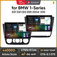 Junsun V3 Plus 2K Bezprzewodowe CarPlay Android Auto Inteligentny System Samochodowy dla BMW Serii 1 E87 E81 E82 E88 2004-2011 Autoradio