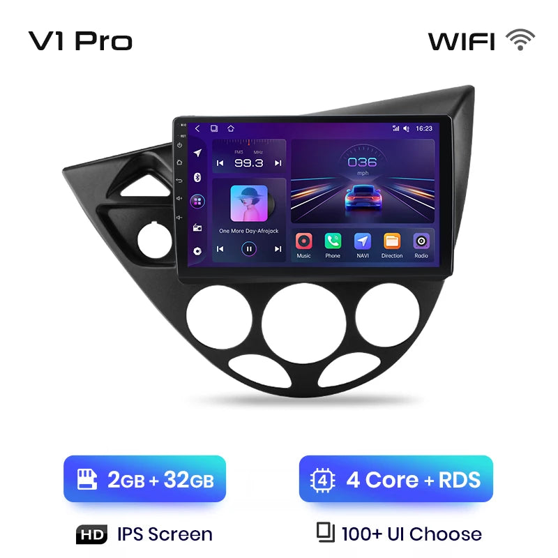 Junsun Wireless CarPlay Android Auto Car Radio for Ford Fiesta 1995-2001 Focus Mk1 1998-2004 Car Intelligent Systems Autoradio