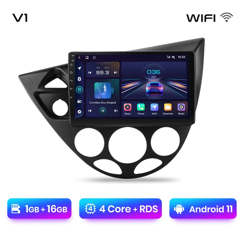 Junsun Wireless CarPlay Android Auto Car Radio for Ford Fiesta 1995-2001 Focus Mk1 1998-2004 Car Intelligent Systems Autoradio