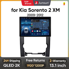 Junsun X7 MAX 2K HD Screen Wireless CarPlay Auto Car Radio for Kia Sorento 2 XM 2009 - 2012 Car Multimedia GPS 2din autoradio