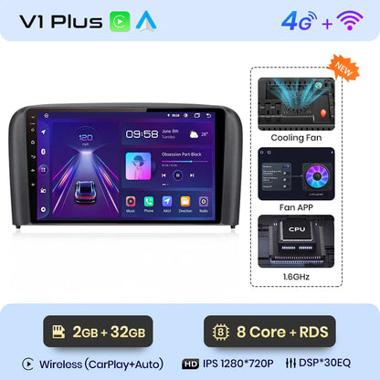 Junsun V1 Pro For Volvo S80 1998 - 2006 Android Car Radio Car video players CarPlay Android Auto GPS No 2 din 2din DVD Junsun Official Store