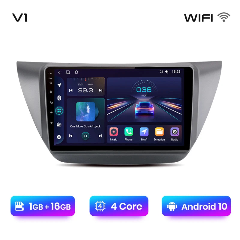 Junsun V1pro AI Voice 2 din Android Auto Radio For Mitsubishi Lancer 9 CS 2000-2010 Carplay 4G Car Multimedia GPS 2din autoradio