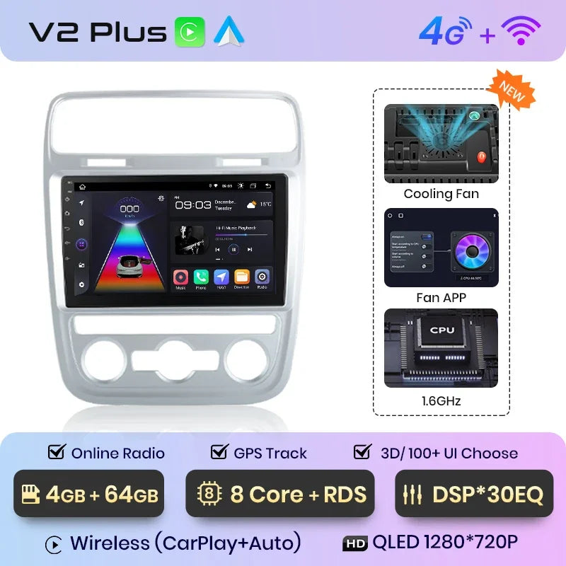 Junsun Wireless CarPlay Android Auto Radio For Volkswagen Scirocco 2015 Car Intelligent Systems RDS BT WiFi 2 din