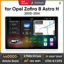 Junsun V3 Plus 2K Android 13 Wireless CarPlay Android Auto Car Intelligent Systems for Opel Zafira B Astra H 2005-2014 Autoradio