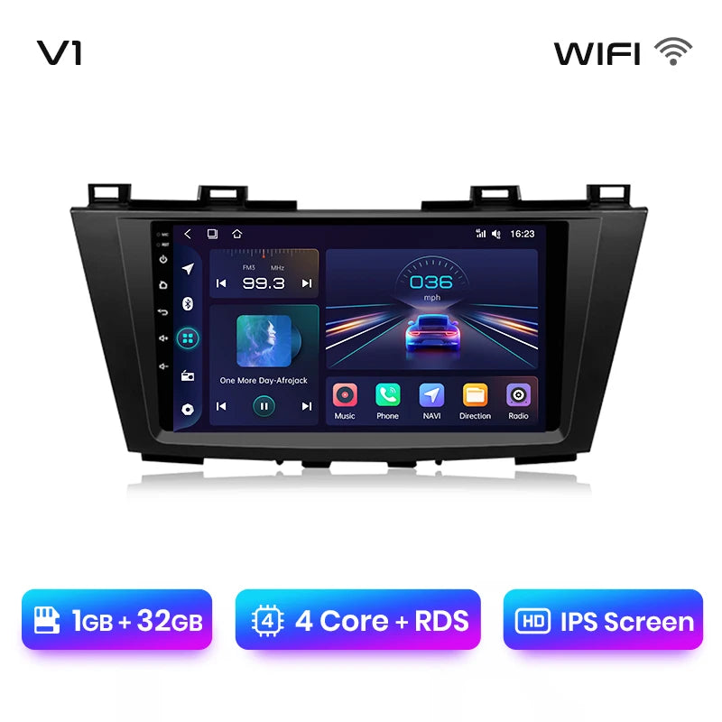 Junsun V1 AI Voice Wireless CarPlay Android Auto Radio For MAZDA 5 2010-2015 4G Car Multimedia GPS 2din autoradio
