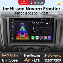 Junsun Wireless CarPlay Android Auto Radio For Nissan Navara Frontier NP300 4 D23 2014-2021 Car Intelligent Systems RDS BT WiFi
