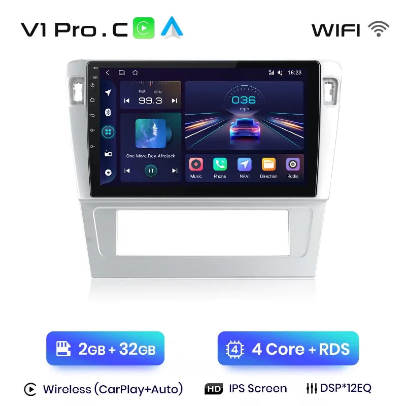 Junsun Wireless CarPlay Android Auto Car Radio Multimedia For Passat B7 2009-2011  GPS Intelligent Systems Smart Autoradio