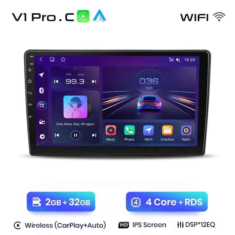 Junsun Wireless CarPlay Android Auto Radio For Hyundai I40 2012 2013 2014 2015 2016 Car Intelligent Systems RDS BT WiFi 2 din