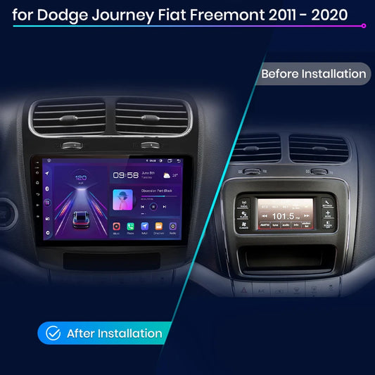 Junsun V1 Plus Car Radio For Dodge Journey Fiat Freemont 2011 - 2020 wireless CarPlay Android Auto No 2 din 2din DVD