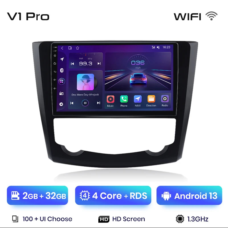 Junsun V1 Plus Car Radio For Renault Kadjar 2015 - 2019 wireless CarPlay Android Auto car intelligent systems No 2 din 2din DVD