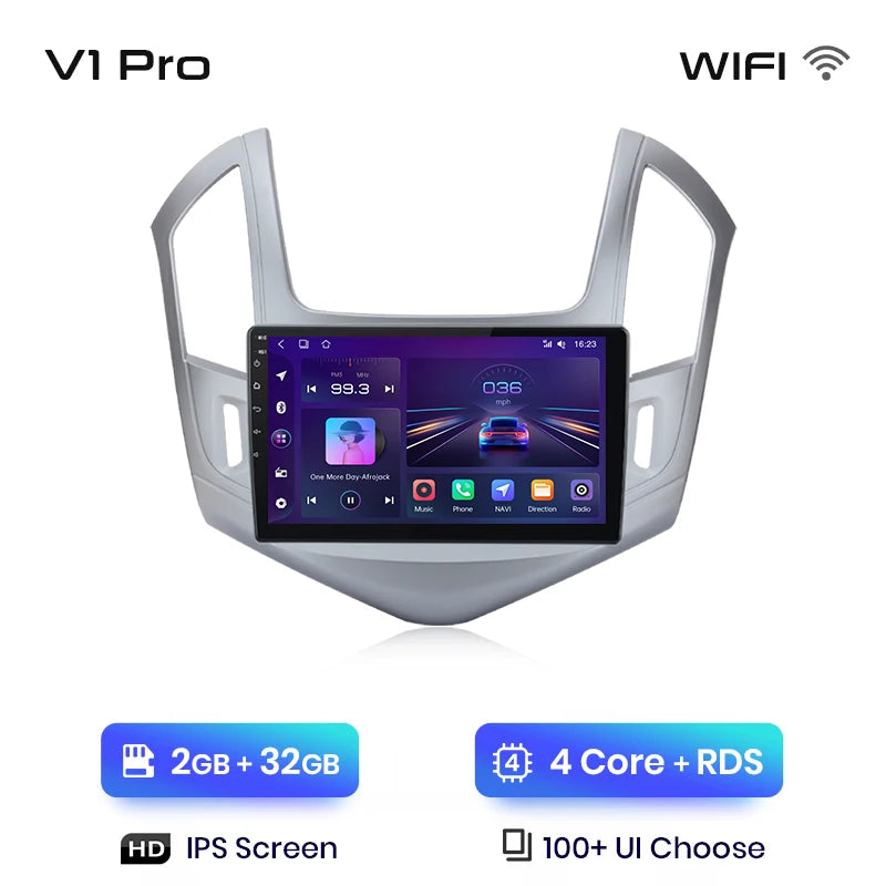 Junsun V1 AI Voice Wireless CarPlay Android Auto Radio For Chevrolet Cruze 2012-2015 4G Car Multimedia GPS 2din autoradio