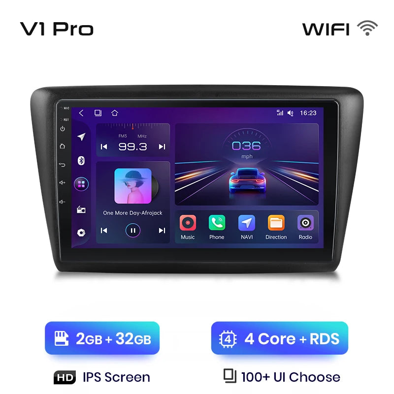 Junsun Wireless Android Auto Radio For Skoda Rapid 2013 -2019 4G Car Multimedia GPS 2din autoradio Junsun Official Store