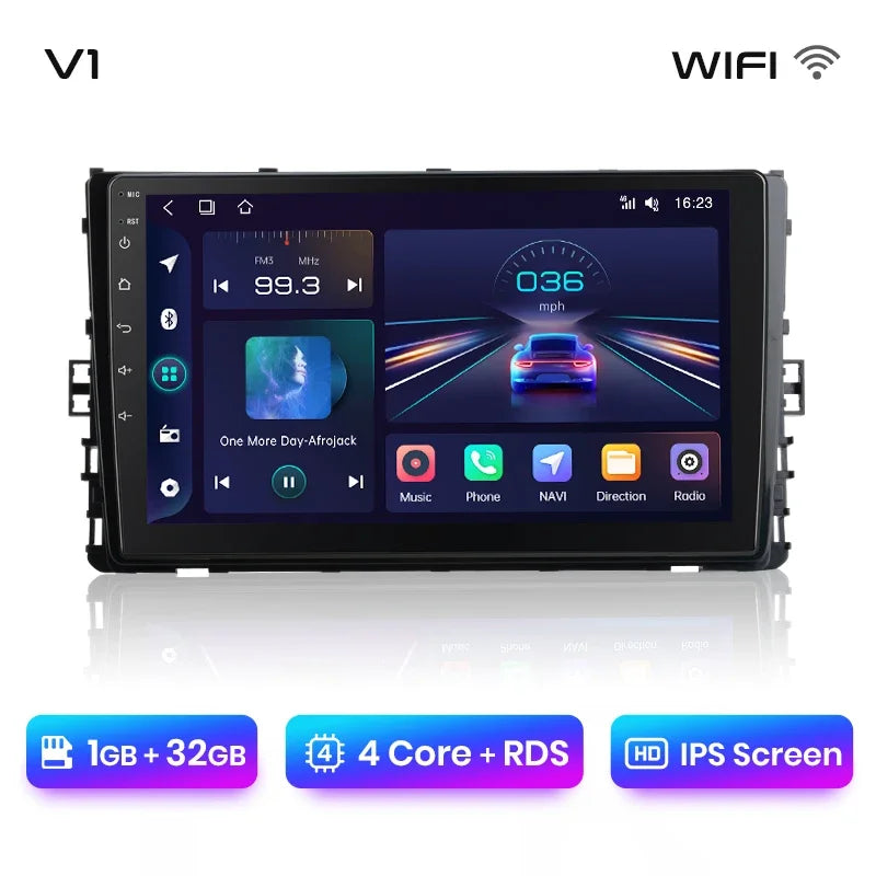 Junsun Wireless CarPlay Android Auto Radio For VOLKSWAGEN LAVIDA PLU 2018 Car Intelligent Systems RDS BT WiFi 2 din